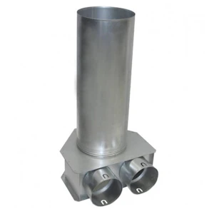 termitech Difuzora pievienojuma kārba d125-2x75mm metāla