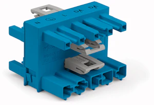 wago Distribution connector 5-pole, dali, h-connector,blue
