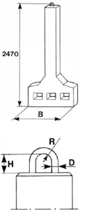 onninen Stagförankring 7712 btg lb3707712 1-syll 2m saltimpr