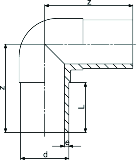 georg fischer Electric welding elbow 315x90 pn16 water cold