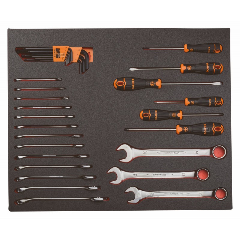 bahco Tooltrolley bahco 1472k6bkff7sd 207 pce