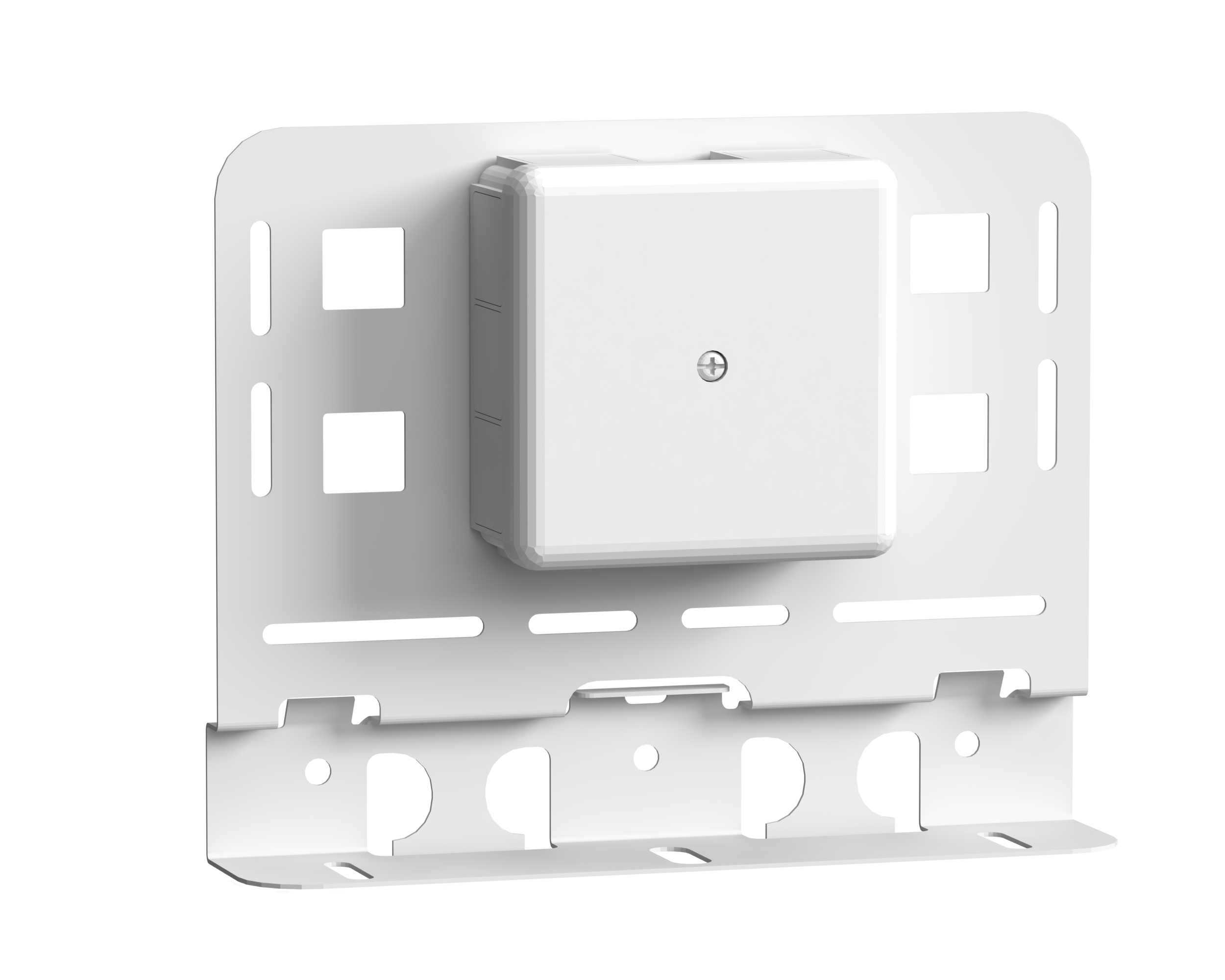 DOSA IP56 U PLINT+DOSPLÅT W24 GL30 VITLACKAD