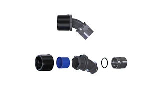 flexicon Suojaletkuliitin muovi hf fpau42-bfm50-45b musta