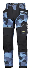snickers workwear Työhousut snickers 6902-8604 sininen camo-musta koko 58