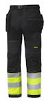 BYXA SNICKERS 6931-0466 SVART-GUL STL 60