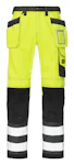 HIGH-VIS TROUSERS CLASS 2 Stl:192, HV Yellow/Black