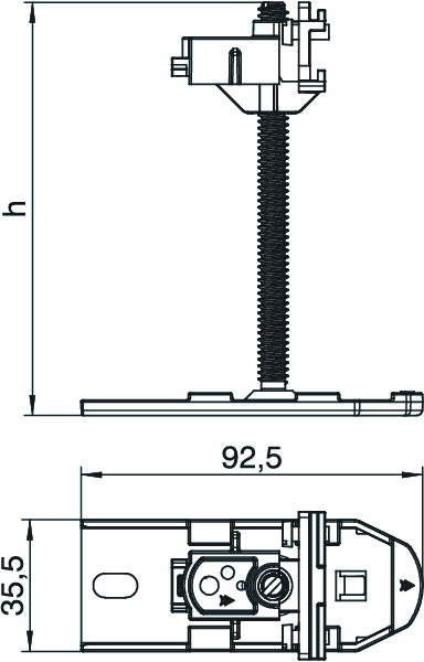 obo bettermann Höjdjusterbart ben 110mm