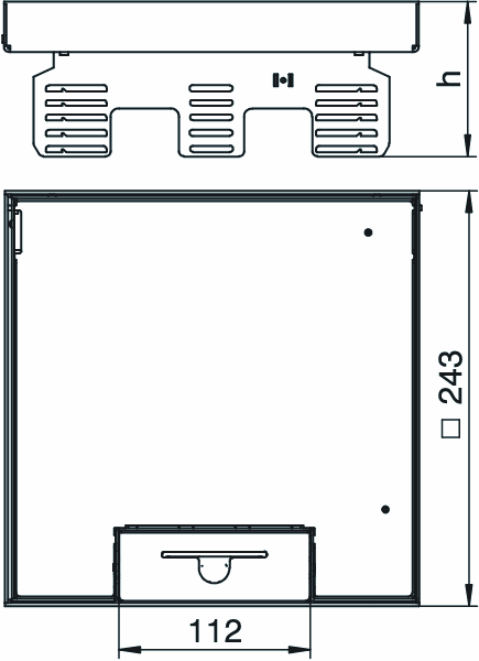 obo bettermann Golvdosa rksn2 uzd3 9vs20, 12-mod, rst