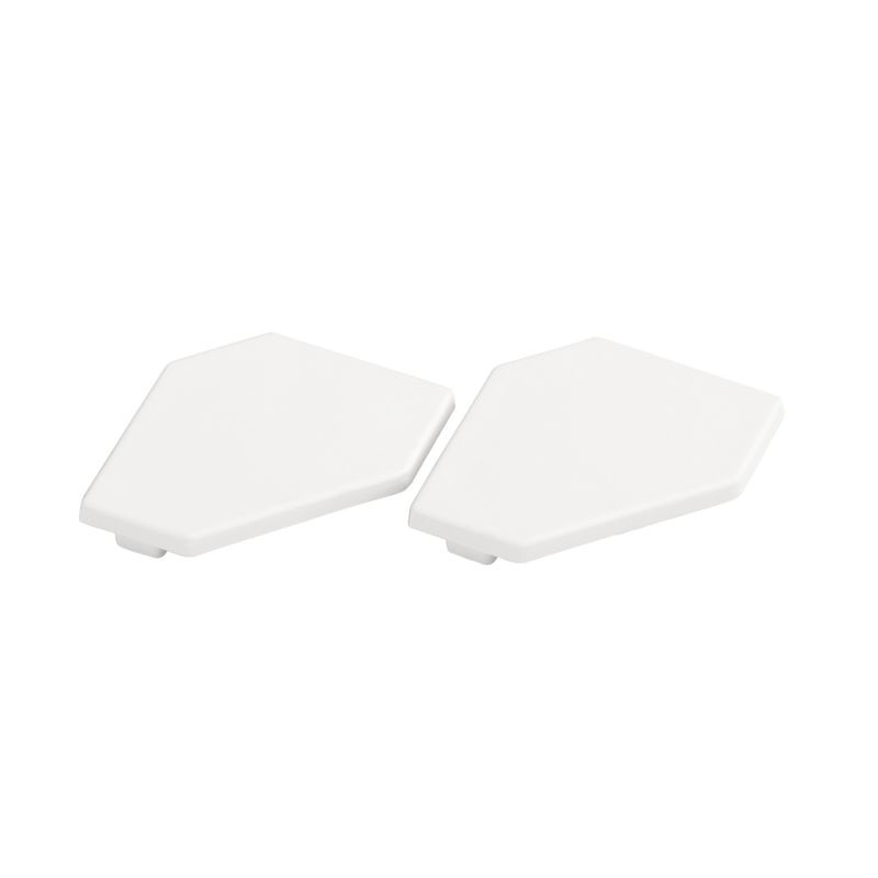 END PLATE ART END CAP ART CORNER WHITE 2PCS