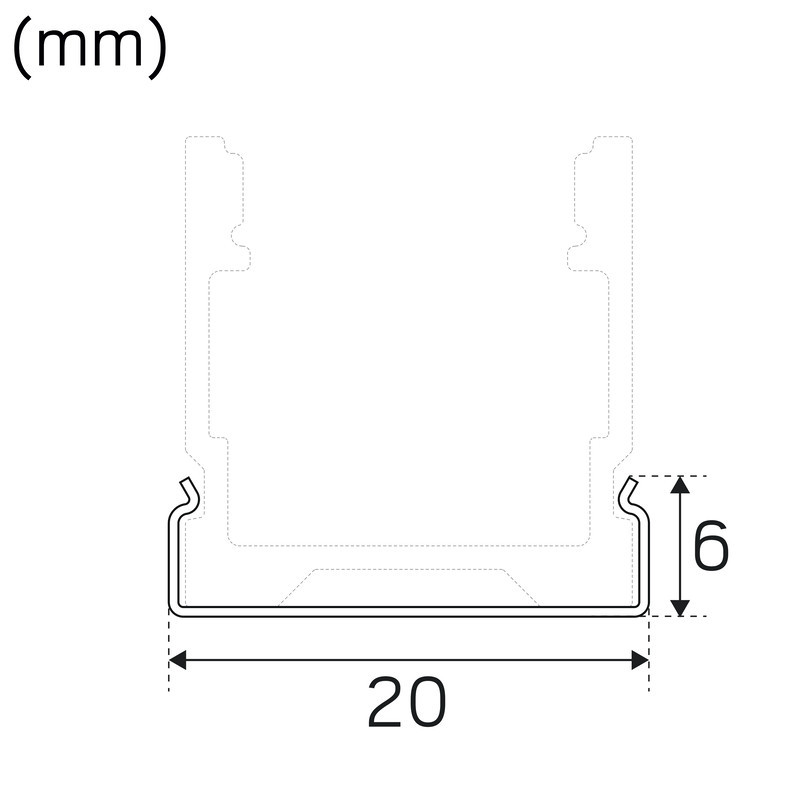 hide-a-lite Mounting set art clips art alu 2pcs