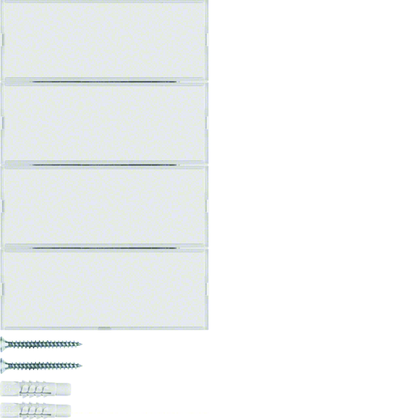 hager Push button knx 4fold comfort white