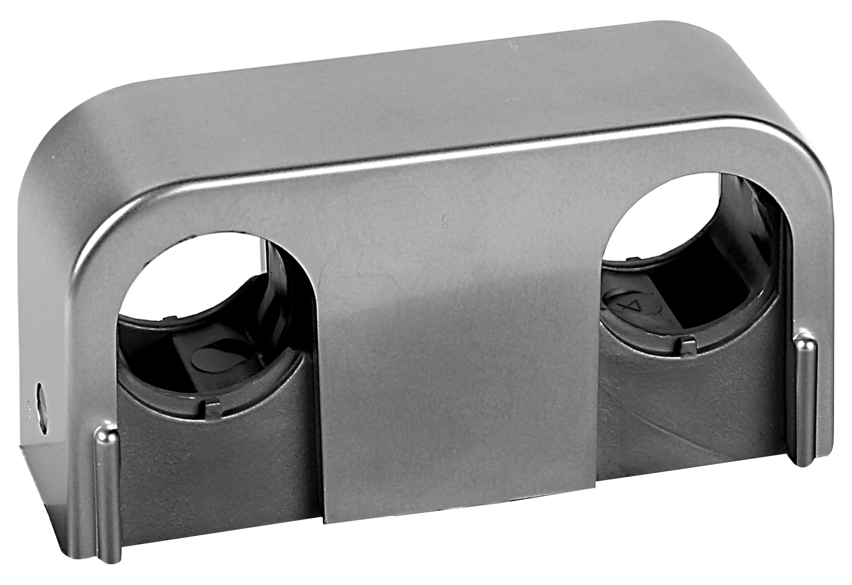 RÖRKLAMMA 2-RÖR SNAP FALUPLAST 15/16mm 40 C/C MATT KROM 10ST