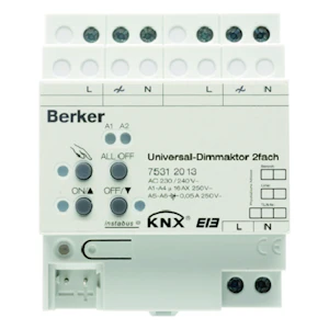 hager Dimmer knx 2x300w rcl t 4m din