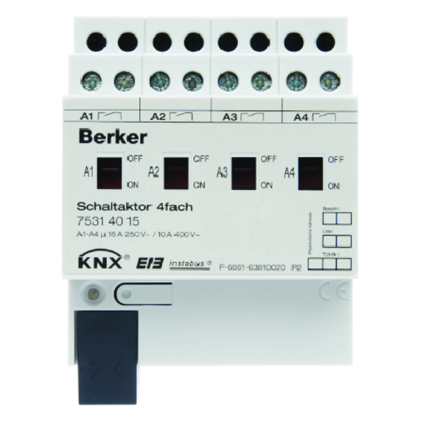 hager Lähtöyksikkö knx hager 4x16a rlc din