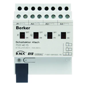 hager Lähtöyksikkö knx hager 4x16a rlc din