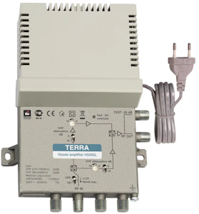 laatuantenni Broadband amplifier hs 005l, 30/34db, 1-in, lte