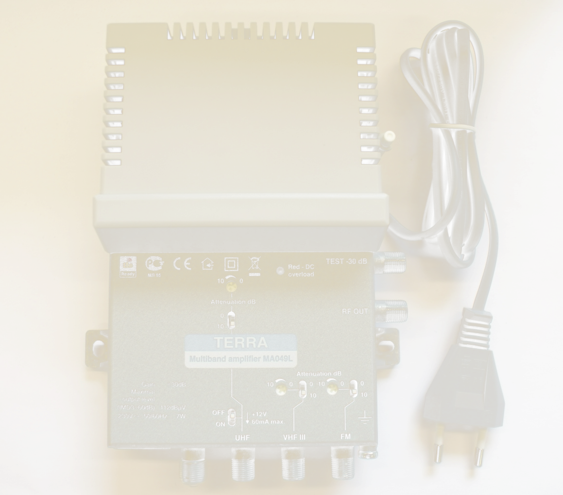 laatuantenni Amplifier for apartment ma 049l, 34db, 3-in, lte