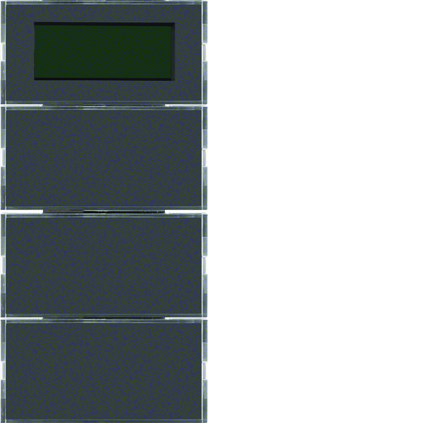 hager Tryckknapp knx 3f term+lcd ant/alu