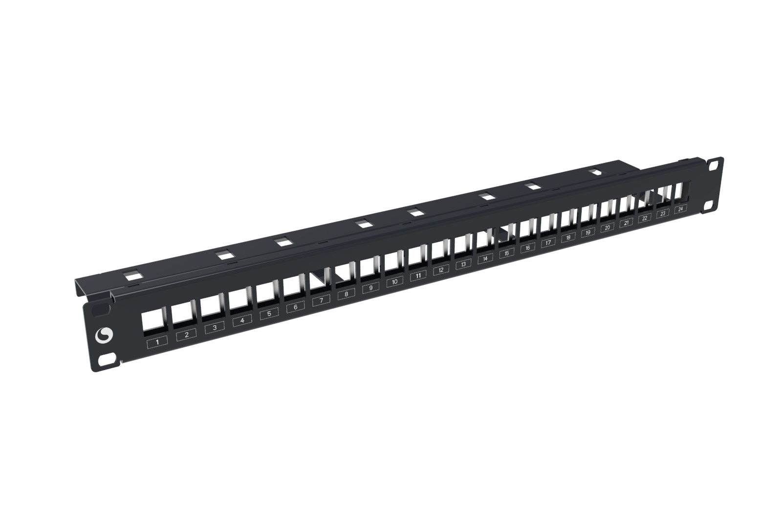 Patchepanel tomt for 24 SLX kont., 1He