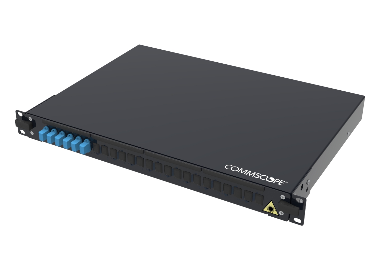 Fiberpanel m 6xLC duplx adaptere + pigt