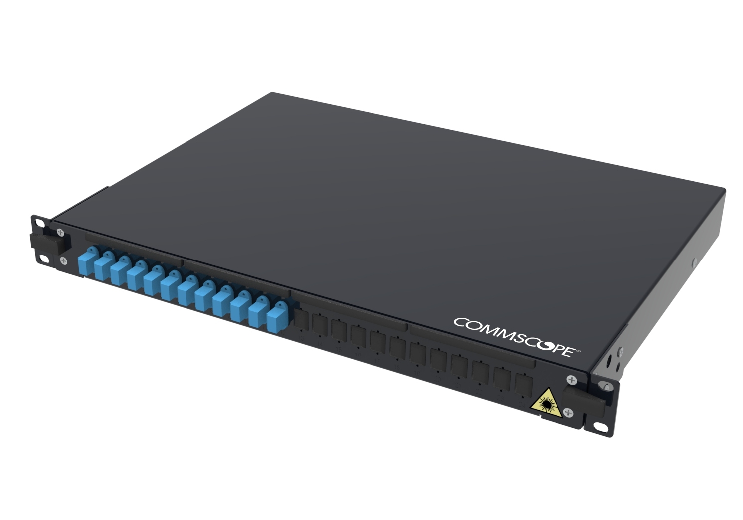 Fiberpanel m 12xLC duplx adaptere + pigt