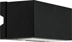 unilamp Case 1x12w ip55 asy sort veggarmatur, dimbar
