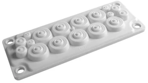 stansefabrikken products Multi kabelflens htc-17 kabelflens for 17 kabler