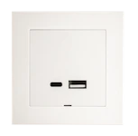 LADDUTTAG USB A+C 3A INF VIT