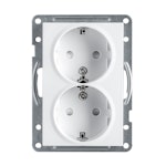 SOCKET OUTLET INSTALL OUTLET FLUSH MOUNTED DOUBLE CO