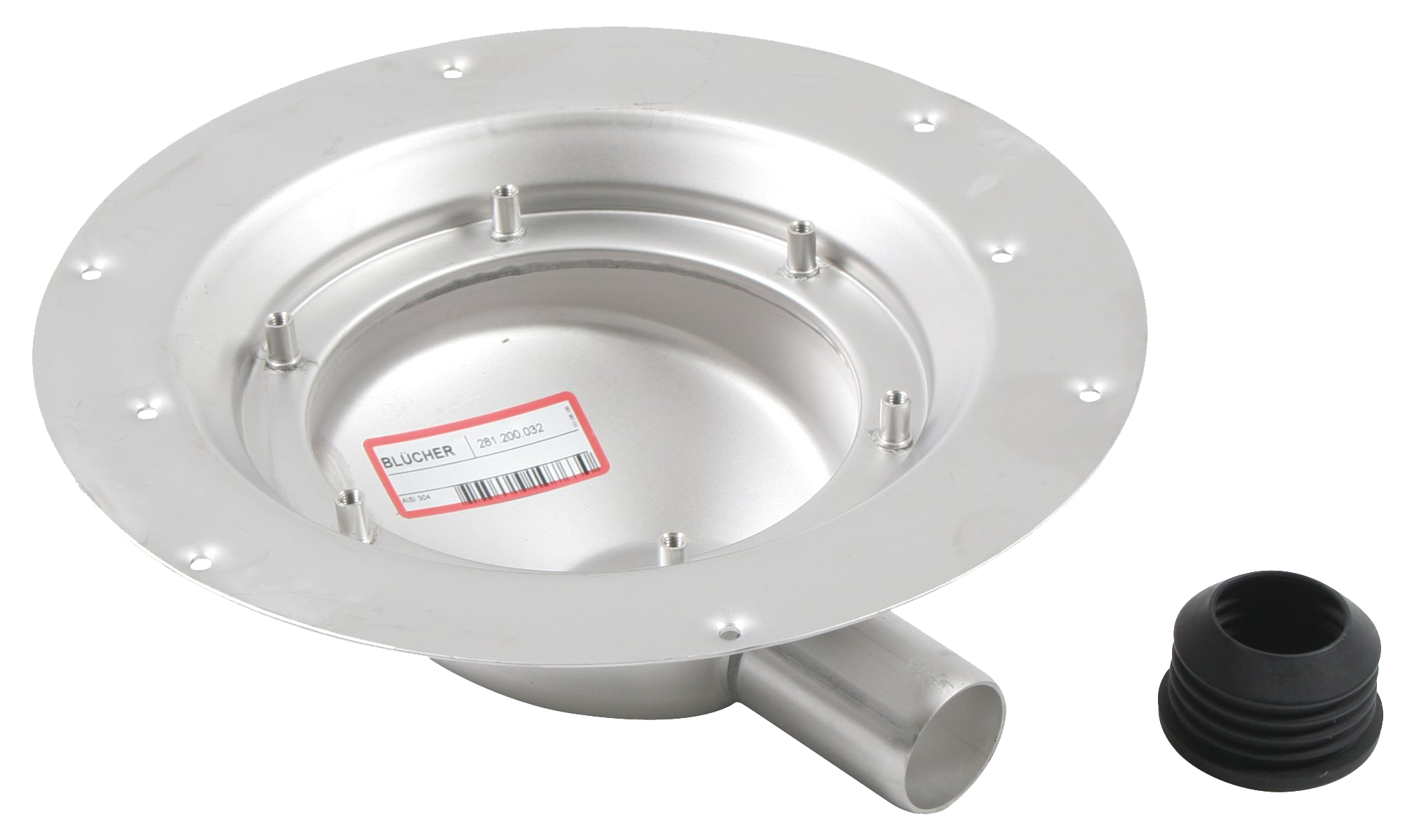 MINI LOWER PART MULTI ø32 HORIZ. W/O GRATE AISI316L
