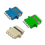 ADAPTER LC APC GREEN QUAD