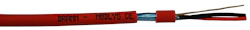 BRANNALARMKABEL 2x1MM RØD BRANN/NØDLYS J-H(st)H