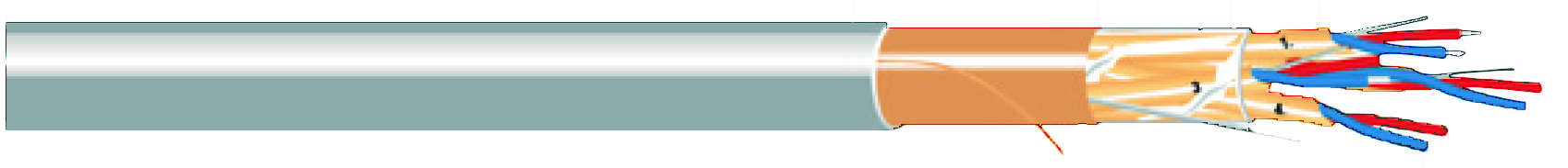 SKJERMET PARKABEL HALOGENFRI KJAAM-HF 4X(2+1)X0,5+0,5