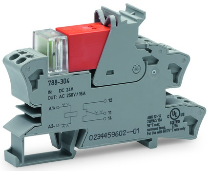 RELAY UNIT 24V AC, 2-NO/NC 2x8A