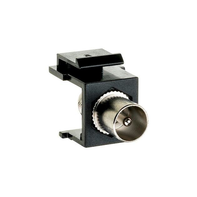 KEYSTONE F-IEC KONNEKTOR HANN SORT | Kontakter | Onninen AS
