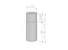 savo Regelbar spiskåpa savo eih-7603-w/asc 32cm vit led