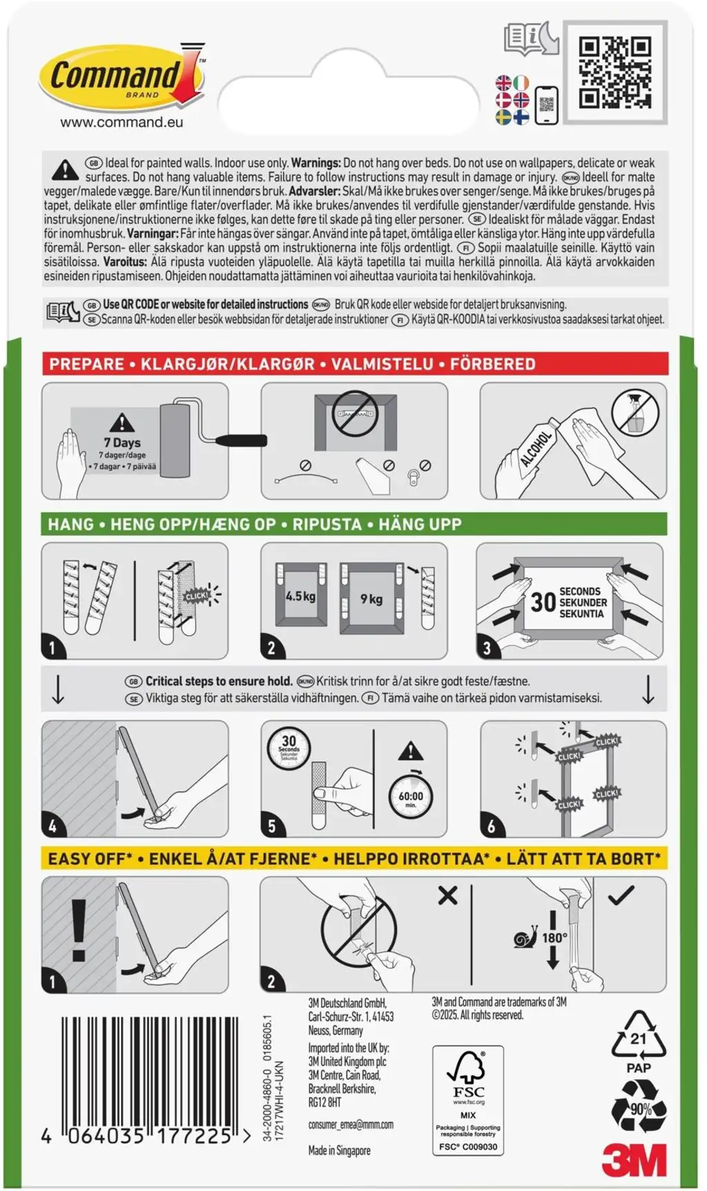 command Picture hanging strips command 17217
