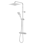 SHOWER COLUMN NORDIC3 SQUARE HEAD SHOWER AND HAND SHOWER