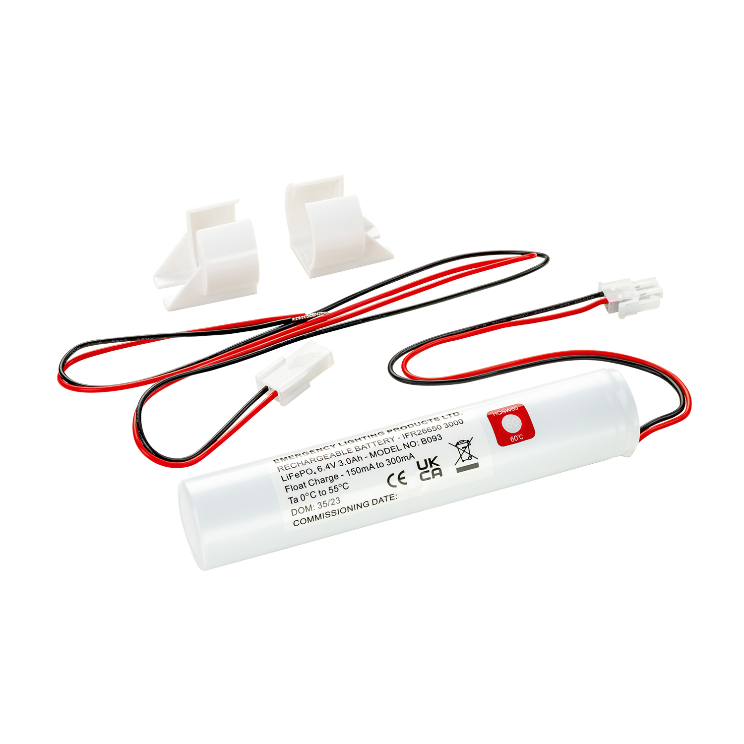 NØDLYSBATTERI 3 TIMER 3.0Ah - MOD: B093