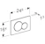 geberit Actuator plate geberit sigma01 black