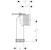 geberit Kopplingsstycke wc geberit 131.015.11.1 110mm 90