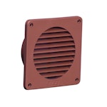 EXTERNAL WALL GRILLE PAX DIA 100 RED