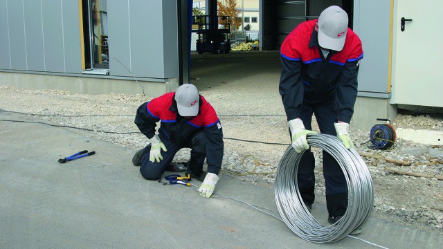 dehn+söhne Jordningsmaterial dehn rundledare 8 mm 50mm2  alu