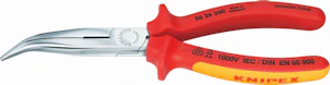knipex Spisstang 200mm bøyd 1000v m/ sideavbiter