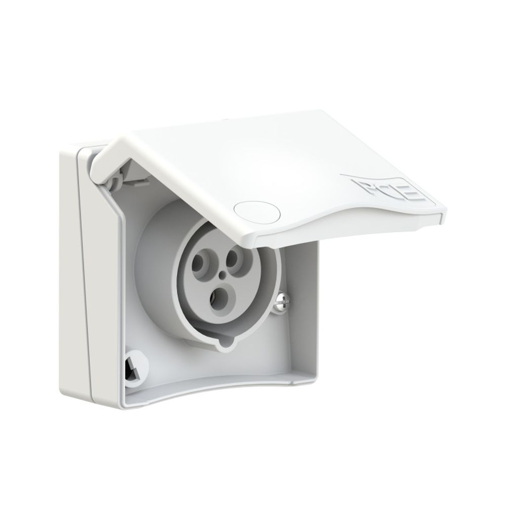 POWER SOCKET-OUTLET ONNLINE DESIGN16A 3P 6H 230V IP44 FLU