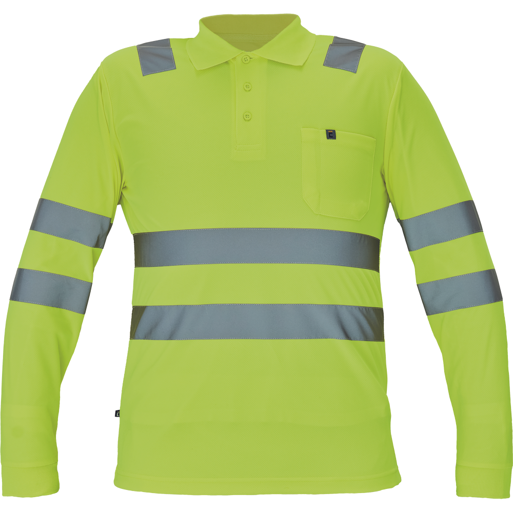 POLO SHIRT CERVA HIVIZ YELLOW M