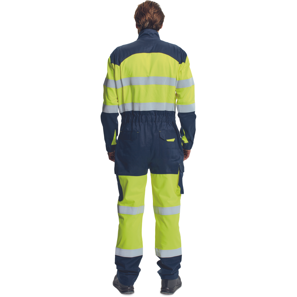 cerva Multinorm overalls cerva hivis yellow/navy cl3 xl