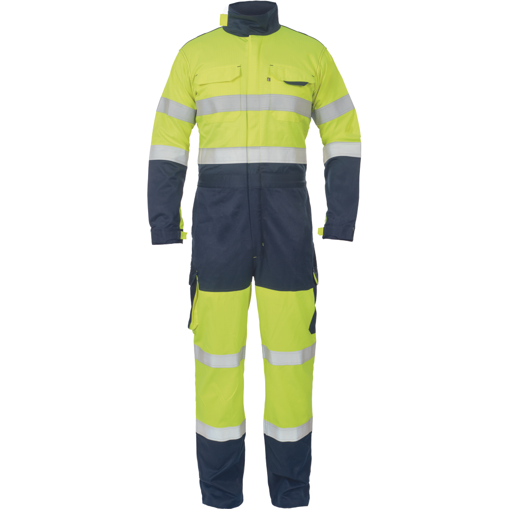 cerva Multinorm overalls cerva hivis yellow/navy cl3 xl