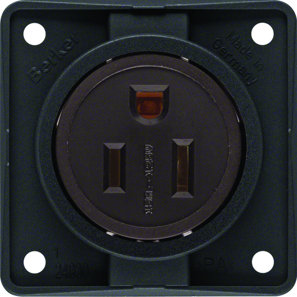 hager Socket outlet 15a/125v us nema5-15r ur brown