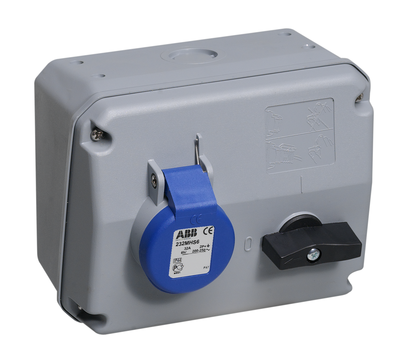 UTTAG CRITICAL SAFE 6H, 32A, IP44, 2P+E